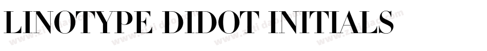 Linotype Didot Initials字体转换
